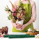 100 Pcs Floral Stems Wire for Paper Flower,14 Inch 2 Gauge Dark Green Floral Stem Wire,Crafting Floral Stem for Flower Arrangements DIY,Bouquet Stem Wrapping and Crafts