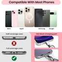 Clip and Go Strap for Phone with Wallet Crossbody  Adjustable Cellphone Lanyard for Women (Black)