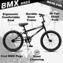 cubsala 20 Inch BMX Race Bike Trident Bicycles Beginner-Level to Advanced Riders with 2 Pegs, Multiple Colors