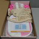 Pickleball Paddles Set of 4, USAPA Approved Pickleball Set of 4 with 4 Pickleball Balls & 1 Carry Bag Premium Wooden Cute Pickle Ball Paddles Grip Gifts for Women Youth Men (Pink/White)