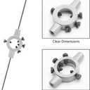 1-3/4 Inch/ 45mm Round Die Handle Wrench, Adjustable Die Wrench Handle, Heavy Duty Threading Die Handle (Metric, M16-M20)