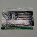 Vintage American Flag Front License Plate Frame, Personalise USA Flag Car Front License Plate Tag with 4 Screws, Aluminum Rust-Proof Patriotic US Flag Vanity Tag Auto Plate Decor (Black & Red)