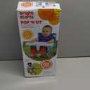 Bright Starts Pop 'N Sit Portable Booster, Indoor/Outdoor Use, Floor Seat with Feeding Tray, Teal, 6 Mos - 3 Yrs