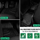 Original Floor Mats and Cargo Liner Compatible with 2018-2024 BMW X3 - Custom Fit All Weather TPE Rubber Floor Liners for BMW X3 30i M40i X3M (Only for car Without Spare tire) (Not Fit X3 xDrive30e)