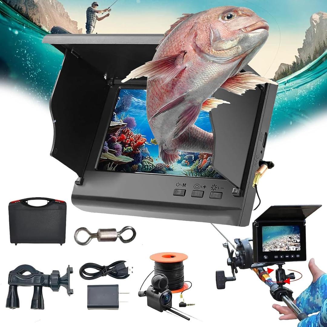 Colitt Underwater Fishing Camera, 2025 New Colitt Fishing Camera, Colitt Underwater Camera, Underwater 220° Fishing Camera, 4.3/ 5Inch IPS Wide Angle Display, Unmatched Clarityfor Every Catch