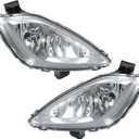 WFLNHB 1 Pair Fog Lights Assembly Replacement for Elantra 2011-2013 Clear Lens with Bulbs Wiring Harness & Switch Front Bumper Driving Lamps Fog Lights Assembly (Driver & Passenger Side)