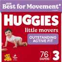 Huggies Little Movers Diapers Size 3, 76 Count