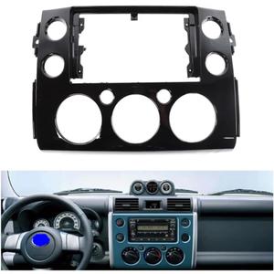 Fits for Toyota FJ Cruiser 2007-2018 Black Car Radio Stereo Fascia Frame Double DIN 9 inch Dash Installation Mounting Kit