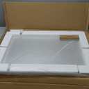 LOAAO 20X30 Inch Brushed Nickel Bathroom Mirror, Rounded Rectangle Silver Metal Frame Mirror, Brushed Nickel, Anti-Rust, Shatter Proof, Hangs Horizontally or Vertically