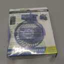 Clip on Fan 65 Hours Portable Desk Fan Rechargeable with LED Lights & Hooks 12000 Capacity Battery Operated Fan with Clips Small Desk Fan Mini Fans for Tents Travel Outdoor Camping Golf Cart Stroller