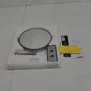 Wall Mounted Makeup Mirror, 1X/5X Magnifying Mirror Double Sided, 8 Inch Extendable Bathroom Mirror for Shaving, Nickel