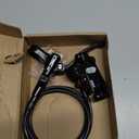 CNC MTB Hydraulic Disc Brake Set，Mountain Bike Hydraulic Disc Brakes Right Front 800mm Left Rear 1450mm Hydraulic Brake，Black