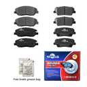 YXPCARS Front Brake Pads For HYUNDAI SONATA 2005/SONATA 2006-2010 L4 2.4L ONLY/KIA OPTIMA 2006-2010/SOUL 2012 2013 (D924)