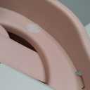 Meulife Potty Training Seat, Upgrade 2 in 1 Potty Training Toilet for Toddler, Toddler Toilet Seat for Boys Girls with Support Bar, Anti-Slip Pad and Step Stool (Pink)