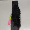 Deep Wave Human Hair Crochet Bundles 16 Inch 60g Pre-Separated Feather Crochet Human Hair Invisible Knotless Crochet Hair Extensions for Black Women