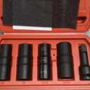 Bates- Lug Nut Impact Socket Set, 5 pcs, Lug Nut Socket Set 1/2 Drive, 21mm Lug Nut Socket, Lugnut Impact Socket Set, Lug Nut Sockets, 22mm Lug Nut Socket Set 1/2 Impact, Wheel Lug Nuts Socket