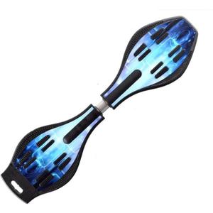 Caster Board, Deluxe Junior Skateboard with Illuminating Wheels for More Excitement,Fun and Visibility, Twistboard for Kids 8+, Upgrade Color