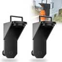 2 Pack Upgraded Shipping Container Jack Lug Lifter Heavy Duty with Handle and Limiter, Container Leveler Booster Black