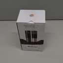 Electric Salt and Pepper Grinder Set Automatic Battery Pepper Mill Shakers Adjustable Coarseness Upgraded Larger Capacity with Led Home and Kitchen Appliances Birthday Gifts for Women Mom (Black/Black)