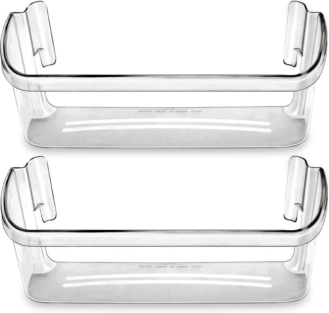 PartsBroz 240323002 Refrigerator Door Bin Shelf (2-Pack) for Frigidaire Door Shelf Replacement, Kenmore Refrigerator Bottom Tray, Crosley Fridge Gallery Bottom Shelves Bins Parts AP2115742 PS429725 PartsBroz 240323002 Refrigerator Door Bin Shelf (2-Pack) for Frigidaire Door Shelf Replacement, Kenmore Refrigerator Bottom Tray, Crosley Fridge Gallery Bottom Shelves Bins Parts AP2115742 PS429725