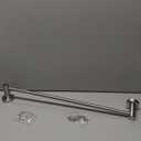 Adjustable Single Bath Towel Bar 23.6 to 42 Inch, ZUEXT Brush Nickel Finished Stainless Steel Towel Holder, Expandable Wall Mounted Towel Rail for Bathroom Kitchen Washroom,1" Tube Towel Rail Racks