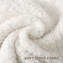 FUTEI Cream White Throw Pillow Covers 20x20 Inch Set of 2,Furry Faux Fur Teddy Boucle Textured Cushion Covers,Soft Fluffy Decorative Pillow Case,Home Decor for Couch Bed Living Room Office Car