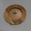 Samhita Round Photo Frame Wooden Stylish Picture Frame Home Dcor for Tabletop Display, Photo Display Frames. (Photo Size 4" x 4")