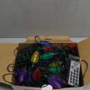 ZAIYW 66ft 100 LED C9 Christmas Lights String, Strawberry String Lights UL Plug C9 String Lights Green Wire Waterproof for Outdoor Roof Eaves Garden Yard Xmas Decor (Multicolor)