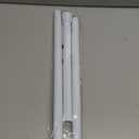 White Tension Curtain Rod for Windows 28 to 48 inch, Adjustable Expandable Pressure Spring Curtain Rod No Drilling, 7/8" Curtain Rod for Bedroom Doorway Closet Door