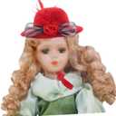 Mini Hats for Crafts 6Pcs Mesh Flower Tiny Top Hats 2.75 Inch Lightweight Doll Hair Accessories for Dollhouse Decoration and Party Dress up