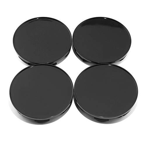 70mm(2.76in)/64mm(2.52in) Wheel Center Hub Caps Black Base Set of 4 for Odyssey 2005-2017 Ridgeline 2006-2014#4732-S6M-Z00 08W17-SDB-1M00-A4