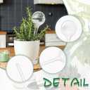 Pynqdfu 14 PCS Plant Watering Globes,Clear Self-Watering Bulbs,Plastic Automatic Watering Globes for Plant Indoor Outdoor,Garden Water Device