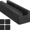 Baluue Floor Mirror Stand Holder, Solid Wooden for Full Length Mirrors Holder Anti-Slip Base Leaning Support Stopper for Home Wedding Sign Art Gallery Display Frames up to 1.3"