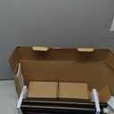 KAMANINA 2 Pack Curtain Rods for Windows 48 to 84 Inches (4-7ft), 1 Inch Single Heavy Duty Curtain Rod, Decorative Drapery Rod with Marble End, Antique Bronze