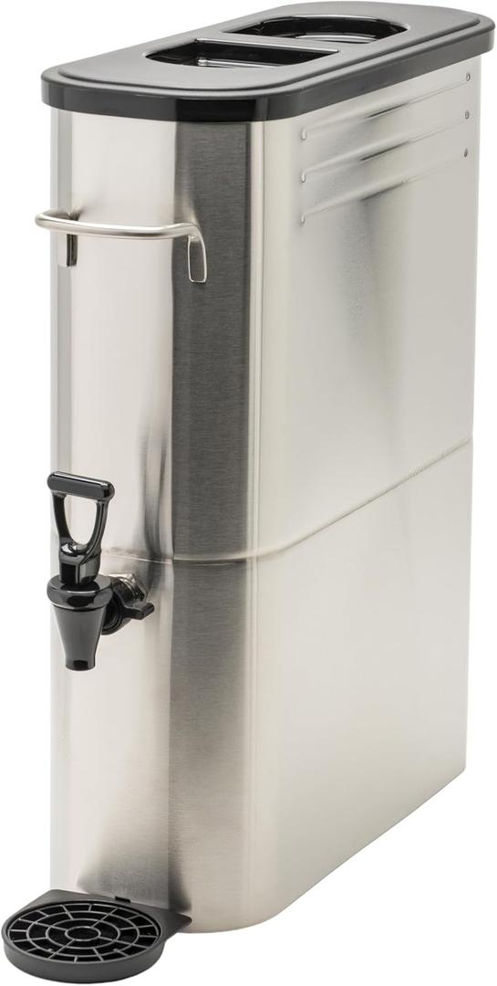 Winco SSBD-5 Stainless Steel Ice Tea Dispenser, 5-Gallon,Medium