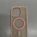 SUPFINE Magnetic for iPhone 16 Pro Case (Compatible with MagSafe) (Military Grade Drop Protection) Slim Translucent Matte Shockproof with Anti-Fingerprint Phone Case, Sand Pink