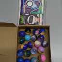 Fancy Land 24 Pack Valentines Gifts for Kids Classroom Space Bouncy Balls Boy Kids Valentines Day Cards for School Classroom Exchange Gifts Party Favors