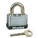 Master Lock 15/16 in. H x 13/16 in. W x 1-1/2 in. L Laminated Steel Warded Locking Padlock 1 pk