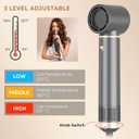 Dryhsip 5 in 1 Hair Styler & Wrap Air Curler, Low-Speed Negative Ionic Hair Tools Drying, Multi Hair Styler, Professional Blow Dryer Brush for Curling Volumizing Straightening Styling (Gray)