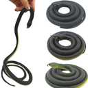 3 Pieces Realistic Fake Rubber Snake, Garden Lifelike Snake to Keep Birds Away Scare Squirrels, Prank Fake Snake