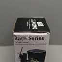 Dark Green Bathroom Accessories, Green Bathroom Accessories Set with Trash Can, Soap Dispenser, Toothbrush Holder, Toothbrush Cup, Soap Dish, Toilet Brush, Tray and Q-tip Holders