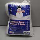 PREXTEX Pack of 3 Artificial Snow Blanket Roll - Large Fake Snow Blanket for Christmas Village, Table Decor, Holiday Decorations, Xmas Displays and Parties - White Christmas Backdrops for Photography