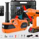 E-HEELP Cordless Electric Car Jack Kit 5 Ton with Battery, Pump and Wrench