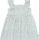 Modern Moments by Gerber Baby Girls' Smocked Ruffle Dress (3T, Ivory Daffodil)