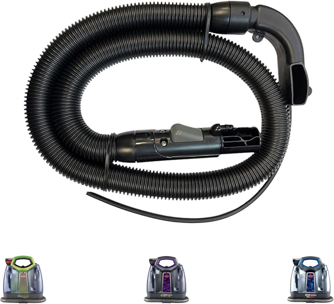 Upgraded Flexible Replacement Hose for Bissell Little Green & SpotClean Carpet Vacuum, For 2694, 2513, 5207, 4720M Series With 3" Tough Stain Brush, Replacement brush, SelfCleaning Tool,Crevice brush