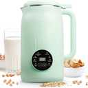 8-in-1 Automatic Nut Milk Maker, 40oz Soy Almond Oat Milk Machine  Delay Start, Keep Warm, Self-Clean, No Straining Needed, BPA-Free, Quiet, Recipe Book & Juice, Green