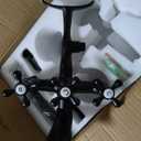 Clawfoot Tub Faucet Kit Wall Mount Bathtub Faucet with Handheld Shower, Vintage 3 Handle Tub Faucet Set with Shower Diverter 3-9 Center, Matte Black