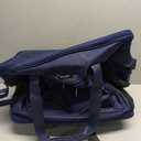 MILADA Expandable Luggage Bags for Travel Foldable Suitcase with Wheels Collapsible Rolling Travel Duffle Bag Lightweight Large Suitcases without Telescoping Handle, Blue