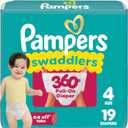 Pampers Diapers - Swaddlers 360 - Size 4, 19 Count, up to 100% Leakproof Comfy Dry Fit, Designed for Easy Changes, Pull On Baby Diaper