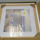 VNVNK 16x16 Frame Natural Wood Color, Perfect for 16x16 Inch Picture without Mat or 12x12 Inch Picture with Mat, Home Wall Decor Picture Frame-1 PCS